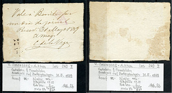 Куба 1 трудодень 1889 расписка за 1 день работы на сахарных плантациях, 31 мая 1889, с владельческой биркой бумага   451-570-3