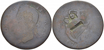 ИРЛАНДИЯ 1/2 ПЕННИ 17XX ГЕОРГ II KM 136 медь 51-317