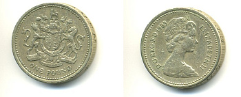 Великобритания 1 фунт 1983 Елизавета II (1952-2022) KM 933, Spink 4221 никель латунь 59-124