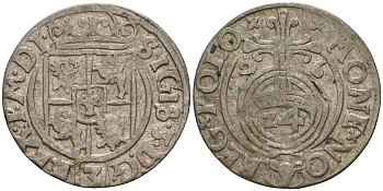 Польша 3 полкера (3 полторака - 1 крейцер) 1626 Сигизмунд III Ваза (1587-1632) Gorecki B.26, KM 41 серебро 4160-221