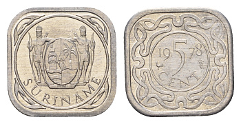 Суринам 5 центов 1978 KM 12.1a алюминий UNC 3458-1226