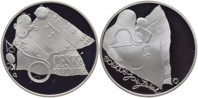 Чешская Республика 200 крон 2006 100 лет со дня рождения Ярослава Ежека (1906-1942) KM 85 серебро PROOF 01-152-44