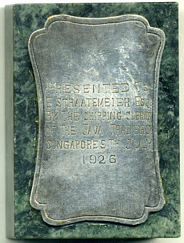 ГОЛЛАНДИЯ ПРЕСС ПАПЬЕ 1926 ТОРГОВЦУ ЯВЫ ОТ ПОЧИТАТЕЛЕЙ 2-1-6