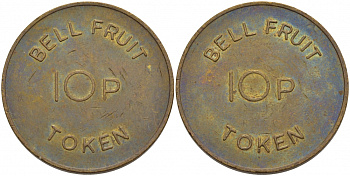АНГЛИЯ ЖЕТОН ND TOKEN BELL FRUIT 10 P бронза 4183-132