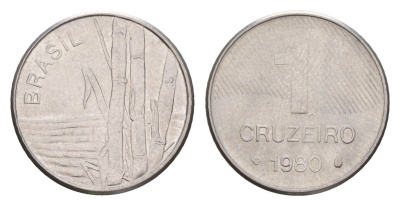 Бразилия 1 крузейро 1980 Сахарный тростник KM 590 нержавеющая сталь 4655-1122