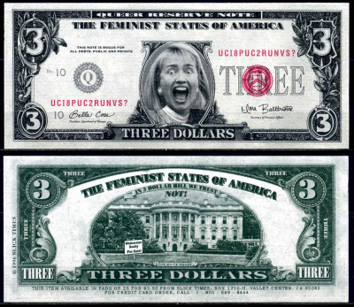 США 3 доллара 1996 сувенирная банкнота бумага UNC (пресс) 6287-50-4-1