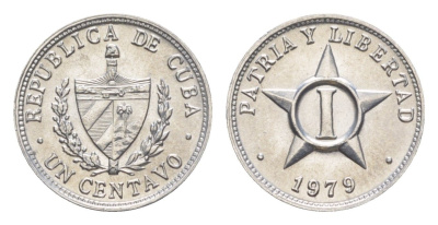 Куба 1 сентаво 1979 KM 33.1 алюминий UNC 4636-657