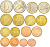 Люксембург евронабор 8 монет 2012 1, 2, 5, 10, 20, 50 евроцентов, 1, 2 евро UNC 183-441