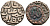 Индия 2 гани 1266-1287 AD Делийский Султанат, Ghiyath al-Din Balban биллон 192-261