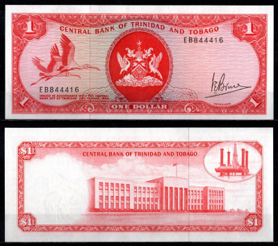 Тринидад и Тобаго 1 доллар 1964 Pick 30 a бумага UNC (пресс) 7191-1-3-1