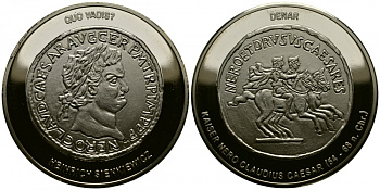 ИТАЛИЯ МЕДАЛЬ НЕРОН КЛАВДИЙ ЦЕЗАРЬ АВГУСТ ГЕРМАНИК 54-68 гг 1077-3-42