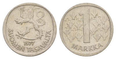 Финляндия 1 марка 1977 KM 49a медно-никель 4648-542