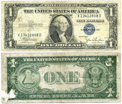 США 1 ДОЛЛАР 1935 С Pick 416с бумага 7551-36-3-2