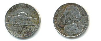 США 5 ЦЕНТОВ 1998 P ДЖЕФФЕРСОН KM А192 медно-никель 86-633