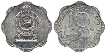 Шри-Ланка 10 центов 1978 KM 140 a алюминий 4118-513