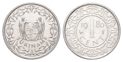 Суринам 1 цент 1980 KM 11a алюминий UNC 4625-255