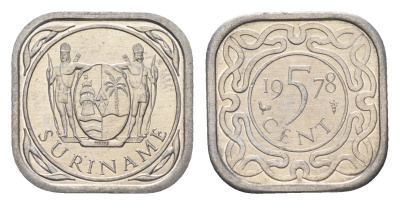 Суринам 5 центов 1978 KM 12.1a алюминий UNC 3458-1225