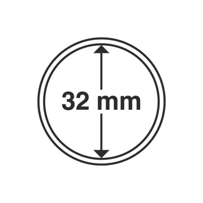 Капсулы круглые – 32 мм, упаковка 10 шт. Leuchtturm. 304799