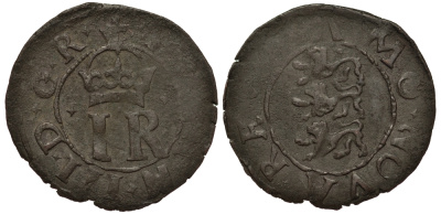 Эстония, Ревель (Таллин) 1 шиллинг 1568-1592 Юхан III Шведский король (1568-1592), вес 0,76 гр. Neumann 13 a серебро 1516-821