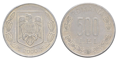 Румыния 500 леев 2000 KM 145 алюминий 4635-242