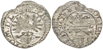 Великое княжество Литовское 2 денария 1623 Сигизмунд III (1587-1632), вес 0,31 гр. KM 30 серебро 1517-144