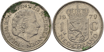 Нидерланды 1 гульден 1979 Юлиана (1948-1980) KM 184a никель 31-455