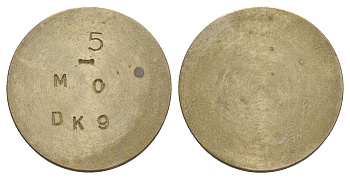 Германия жетон для весов ND вес 11,1 гр белый металл 4634-644