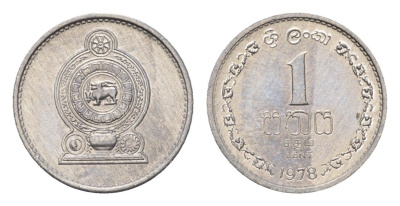 Шри-Ланка 1 цент 1978 KM 137 алюминий UNC 4685-611
