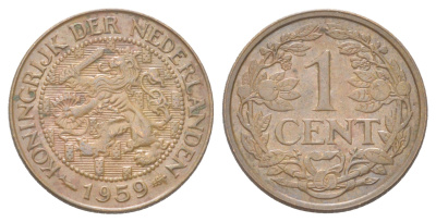 Суринам 1 цент 1959 KM 10a бронза UNC 4625-356