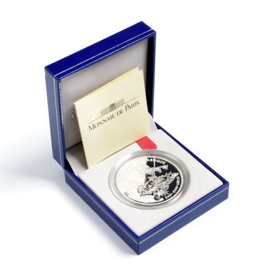 Франция 1 евро = 6,55957 франков 2000 классицизм и барокко в архитектуре (XVII- XVIII веков) в оригинальной коробке, с сертификатом KM 1226 серебро PROOF 4-3-3-15