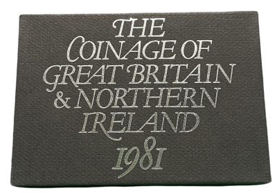 Великобритания набор из 6 монет 1981 в пластике, в оригинальной картонной коробке Spink PS31 PROOF 7-5-6-12