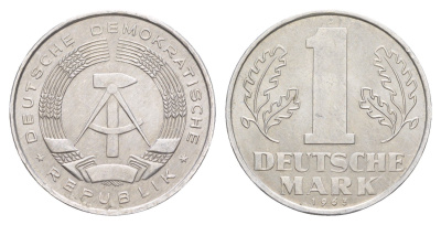 ГДР 1 марка 1963 A KM 13 алюминий aUNC 4648-1033