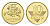 Литва 10 центов 2012 редкий год KM 106 никель латунь BU 4687-1256
