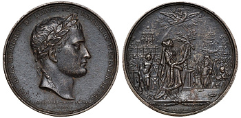 Франция медаль ND Передача останков Наполеона I с острова Святой Елены во Францию Slg. Julius 4013 железо 01-162-41