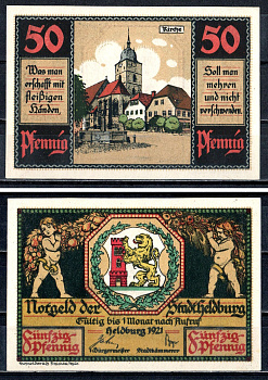 Хельдбург (Тюрингия) 50 пфеннигов 1921 2193-15-2-2