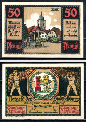 Хельдбург (Тюрингия) 50 пфеннигов 1921 2193-15-2-2