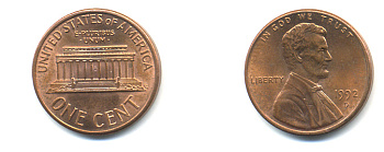 США 1 ЦЕНТ 1992 D, ЛИНКОЛЬН KM 201b цинк плакированный медью UNC 179-443