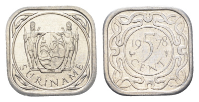 Суринам 5 центов 1978  KM 12.1a алюминий  UNC  3459-613