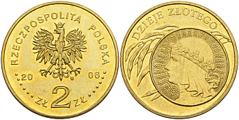 Польша 2 злотых 2006 MW, история польского злотого, Ядвига, 10 злотых 1932 KM 582, Parchimowicz 990 нордик 4586-1152