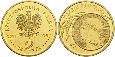 Польша 2 злотых 2006 MW, история польского злотого, Ядвига, 10 злотых 1932 KM 582, Parchimowicz 990 нордик 4586-1152