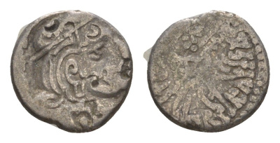 Индия, Гупта 1 драхма 375-414 Чандрагупта II ACR?867 серебро 1516-1425