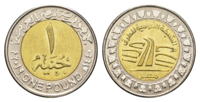 Египет 1 фунт 2019 Национальная Дорожная Сеть KM 1038 биметалл UNC 4652-1254