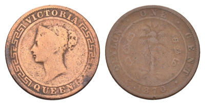 Цейлон 1 цент 1870 Виктория (1837-1901) KM 92 медь 4659-1219