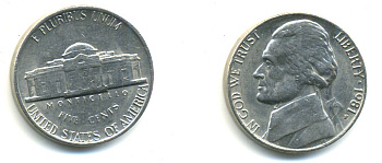 США 5 ЦЕНТОВ 1981 P, ДЖЕФФЕРСОН KM А192 медно-никель 179-726