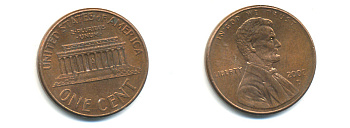 США 1 ЦЕНТ 2002 D ЛИНКОЛЬН KM 201b цинк плакированный медью UNC 179-543