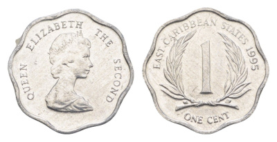 Восточные Карибы (Восточно-Карибские штаты) 1 цент 1995 KM 10 алюминий UNC 4651-464