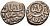 Индия 2 гани 1266-1287 AD Делийский Султанат, Ghiyath al-Din Balban биллон 192-736