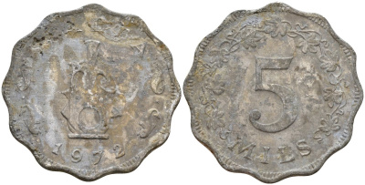 Мальта 5 милей 1972 KM 7 алюминий 4156-225