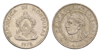 Гондурас 20 сентаво 1978 KM 83 медно-никель 4649-767