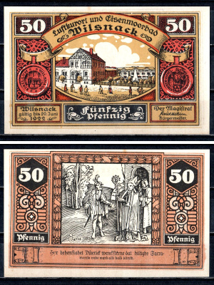 Вильснак (Пруссия, Бранденбург) 50 пфеннигов 1922 2193-49-1-1